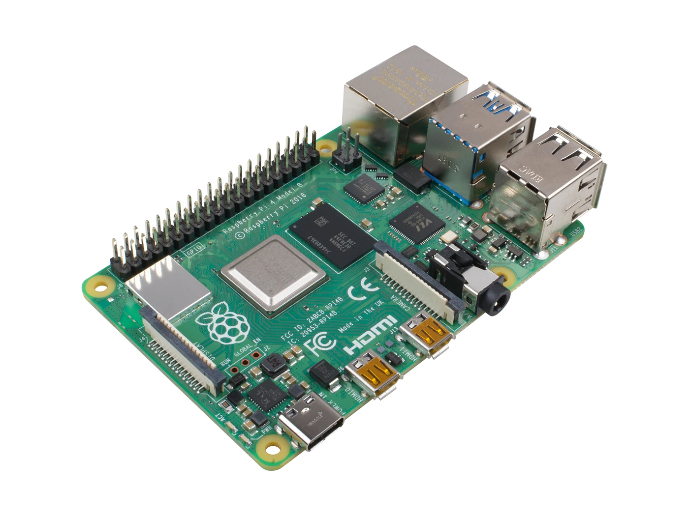 Raspberry Pi 4 Computer Modell B, Einplatinen-Computer zum Aufbau – Bild 2