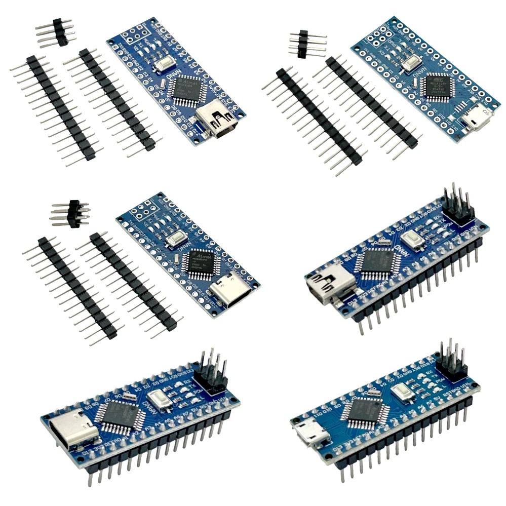 Arduino Nano V3.0 Entwicklungsboard ATMEGA328PB Controller-Modul 16 MHz. Mit dem Bootloader-kompatiblen