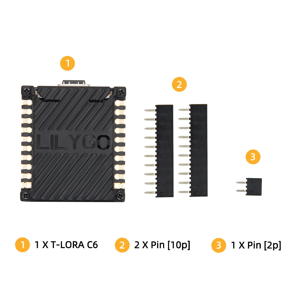 LILYGO® T-LoRaC6 Haupt ESP32-C6 Lora Modul SX1262 868MHz 915MHz – Bild 5