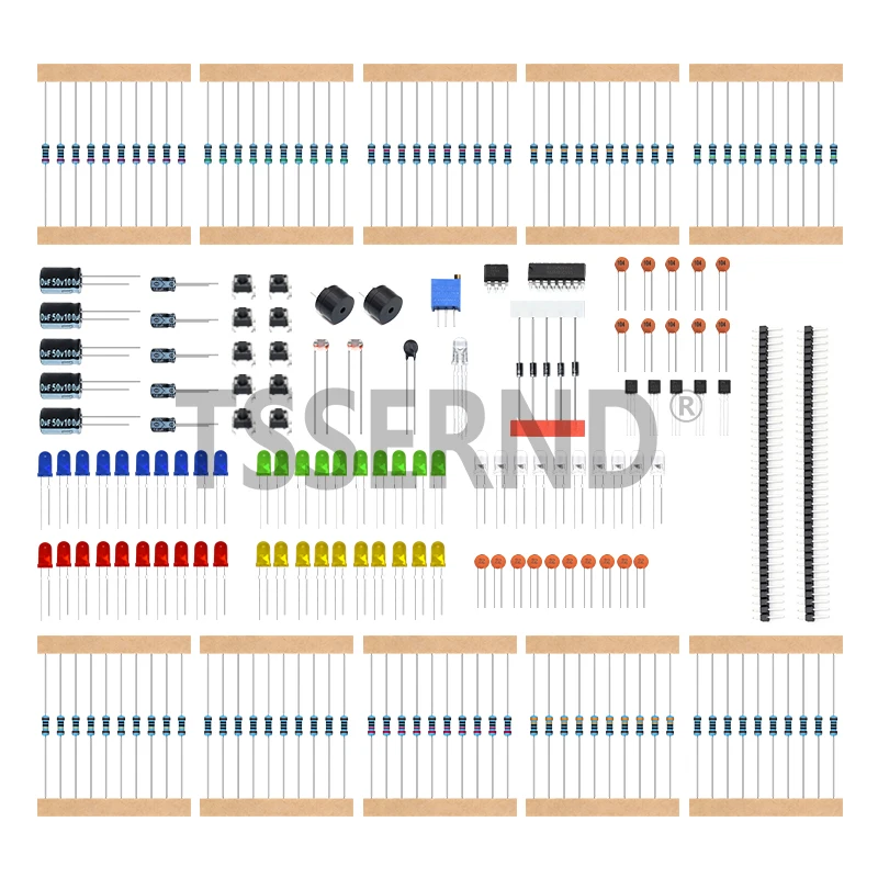 Elektronische Komponenten Basic Starter Kit für Arduino UNO MEGA2560 Raspberry Pi