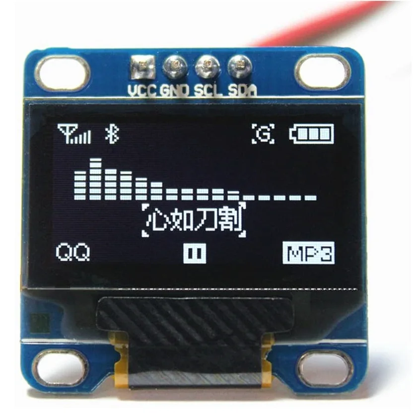 0,96 Zoll OLED-Anzeigemodul SSD1306 I2C IIC SPI Seriell 128X64 LCD 4-polig GelbBlau WeißBlau für Arduino