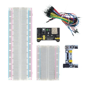 MB-102 MB102 Breadboard 400 830 Point Solderless PCB Bread Board Test Develop Dupont Line DIY für Arduino