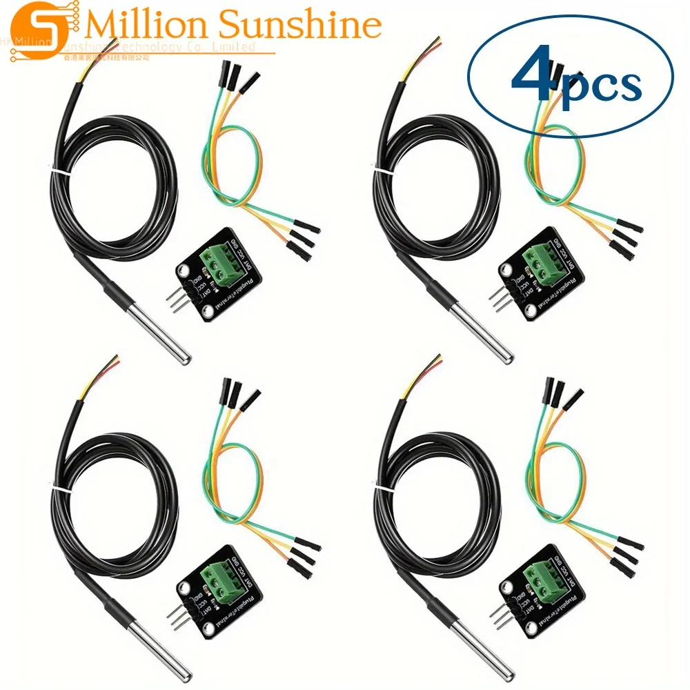 DS18B20 Digitales Temperatursensor-Modul-Kit mit 1M/3,2ft Sonde Hohe – Bild 2