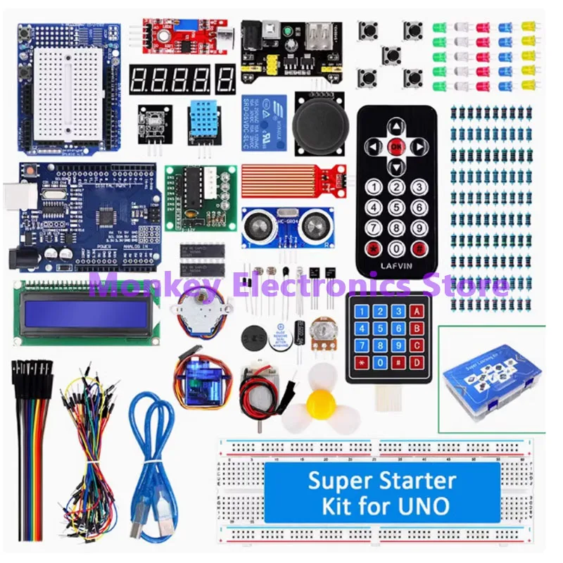 RFID-Upgrade-Kit Super Starter Kit UNO R3 Improvement Development Board Tutorial Learning Kit Ultraschall