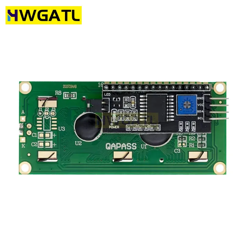 LCD1602 1602 LCD-Modul Blau/Gelb Grüner Bildschirm 16x2 Zeichen – Bild 2