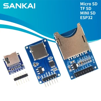 Micro SD TF SD MINI SD Kartenleser-Modul 3,3V 5V SPI-Schnittstelle mit Pegelwandler für Arduino ESP32