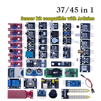 45-in-1-Sensormodule Starter Kit besser als 37-in-1-Sensor-Kit UNO R3 MEGA2560 Für Arduino