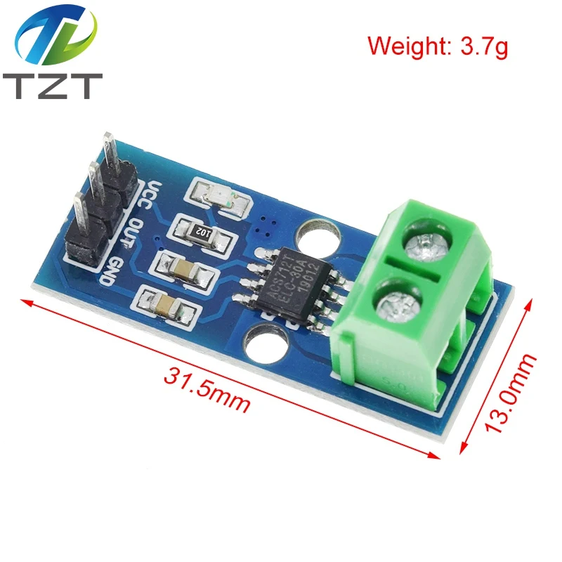 Hall-Stromerkennungsmodul TZT ACS712 5A 20A 30A – Bild 2