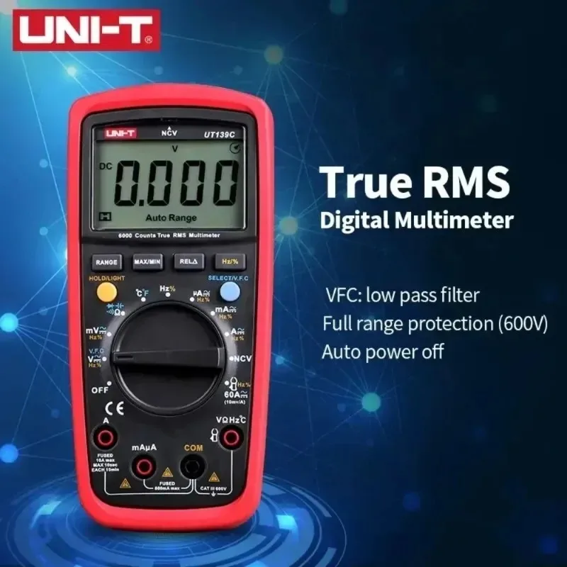 UNI-T UT139A Digitalmultimeter für Elektriker, multifunktional – Bild 5
