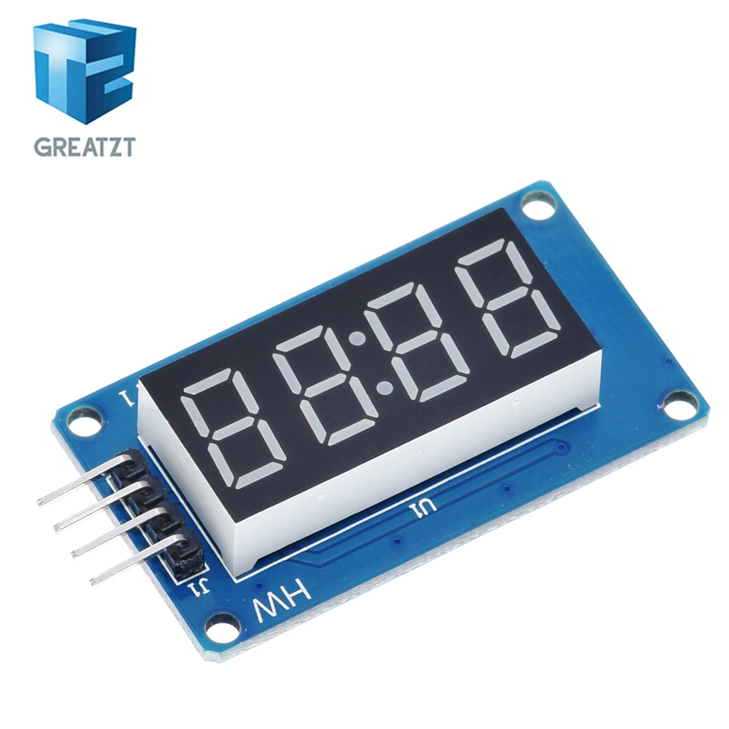 TM1637 LED-Anzeigemodul für Arduino 7 Segment 4 Bits 0,36 Zoll Uhr RED – Bild 5