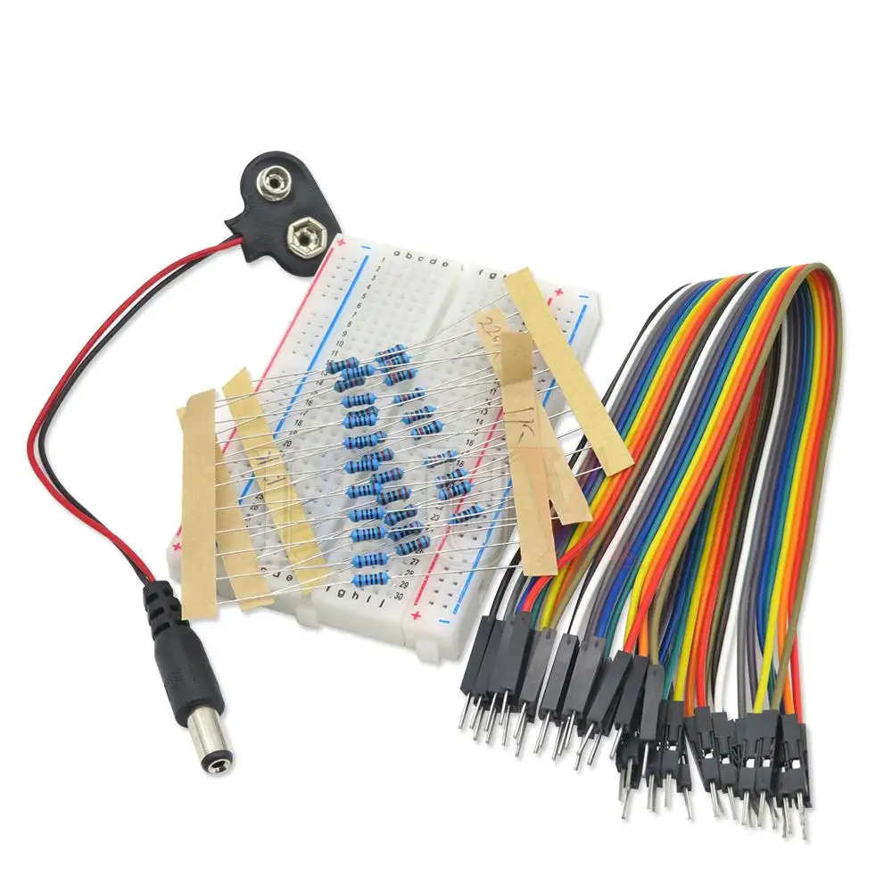 Starter-Kit für uno r3 Mini-Steck brett LED-Überbrückung draht knopf – Bild 4