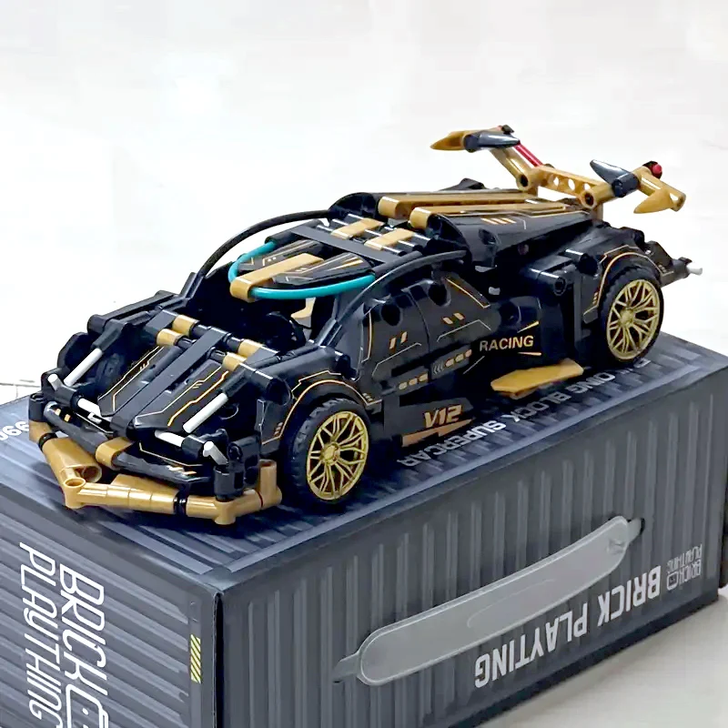 Rennwagen-Bauset für Kinder, STEM 1:18 Technologie (500 Stück) – Bild 6