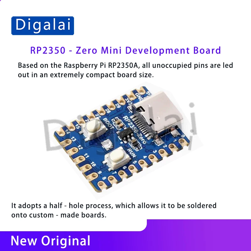 RP2350-Zero Raspberry Pi Pico 2 Mikrocontroller Embedded Development Board mit Type-C-Schnittstelle