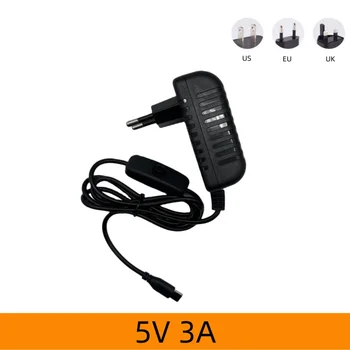 5V 3A Raspberry Pi 4 Modell B+ Netzteil USB Typ-C Port Netzteil AC Schalter EU US UK Stecker Ladegerät