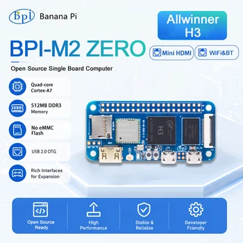 Banana Pi BPi-M2 Zero Quad-Core Allwinner H3 512 MB DDR3 RAM unterstützt Raspberry Pi und Orange Pi Open