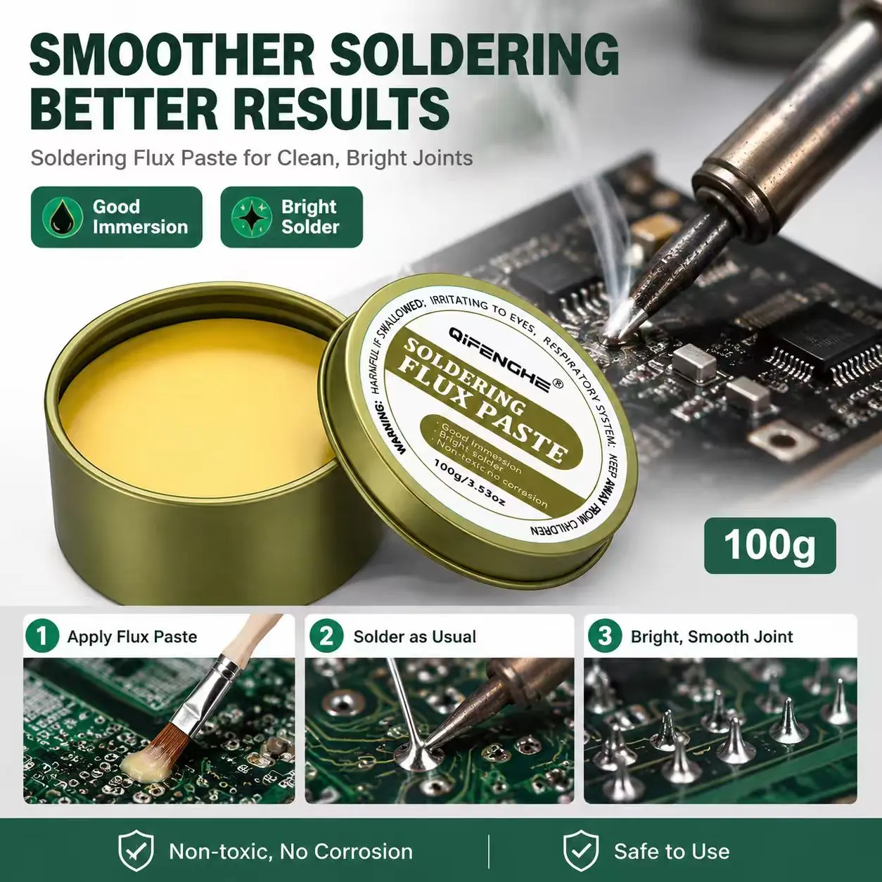Lötpaste mit Rosin-Flussmittel 10g/30g/100g Bleifreies – Bild 3