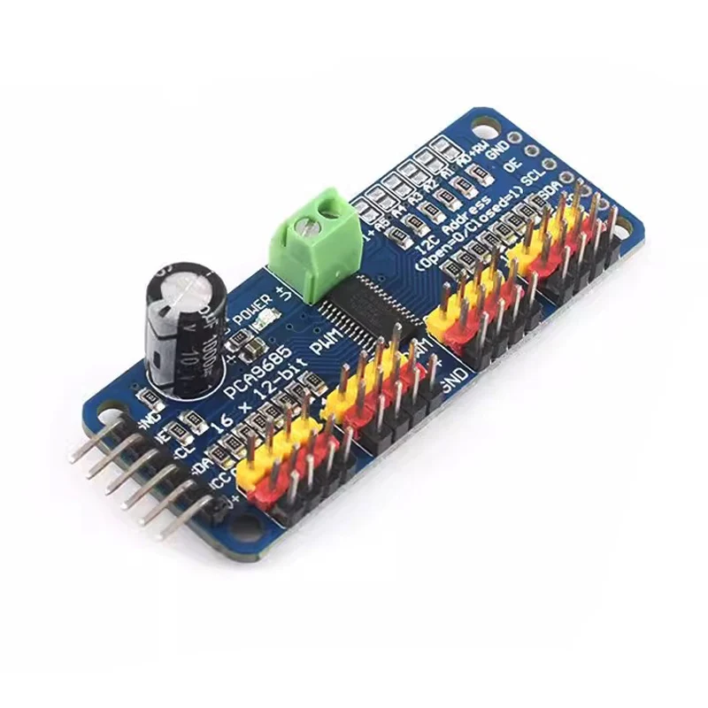 Stlxy PCA9685PW 16-Kanal 12-Bit PWM Servo-geschirmter Treiber – Bild 3