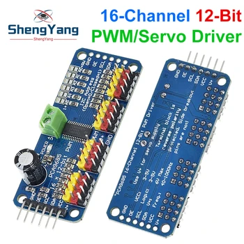TZT 1/2/5 Stück PCA9685PW 16 Kanal 12-Bit PWM/Servo-Treiber-I2C-Schnittstelle PCA9685-Modul Raspberry Pi