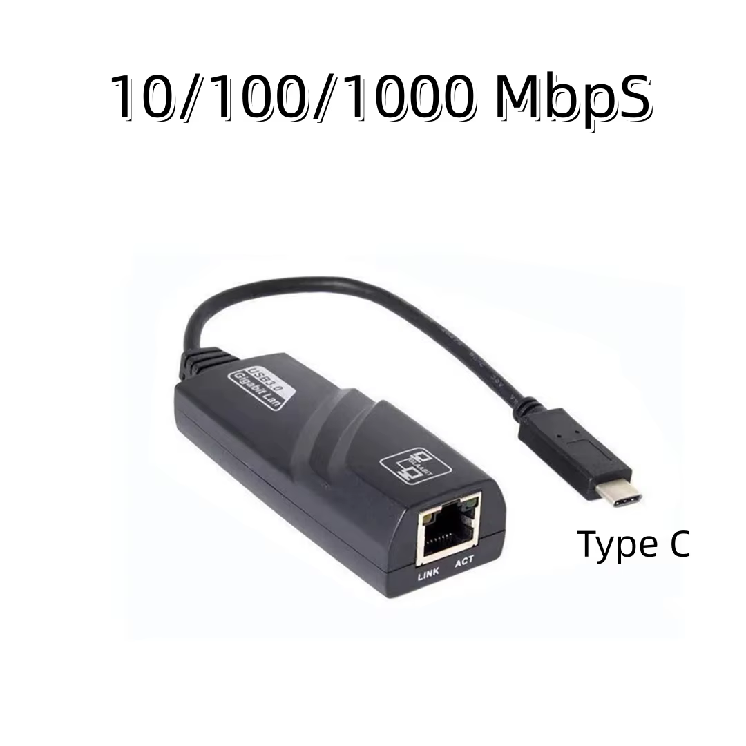 USB 3.0 zu RJ45 Gigabit Ethernet Adapter 10/100/1000 Mbit/s Kabelgebundene LAN-Netzwerkkarte für PC Laptop Mac