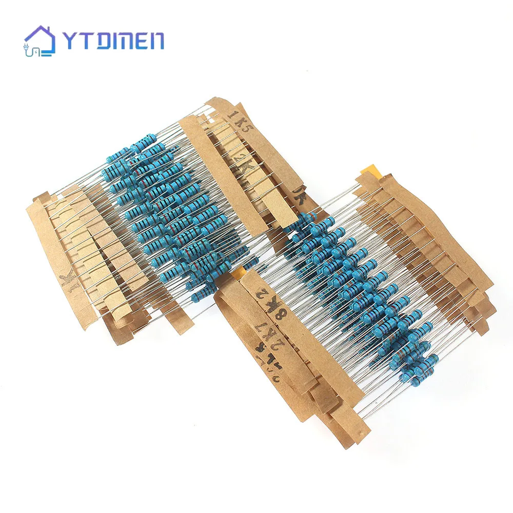 Metallfilm-Widerstandsset 1/2W 1W 30 Werte 0,1R~750R (300 Stück) – Bild 5