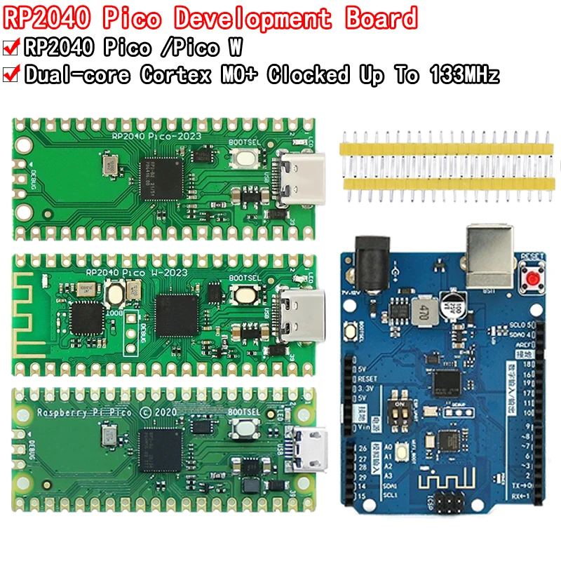 Raspberry Pi Pico Board RP2040 Dual-Core 264 KB ARM Low-Power-Mikrocomputer Hochleistungs-Cortex-M0+-Prozessor