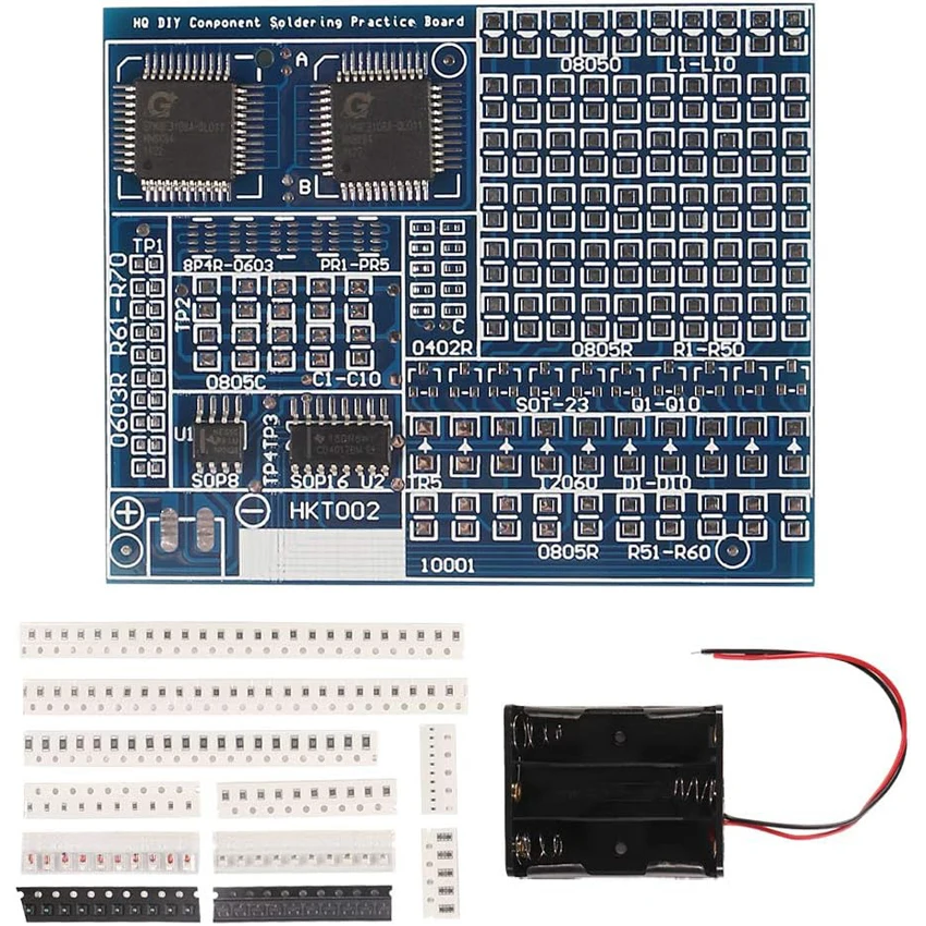 SMD/SMT Komponenten Löten Praxis Board Elektronische Projekt Kits DIY Löten Kit Geschicklichkeit Training