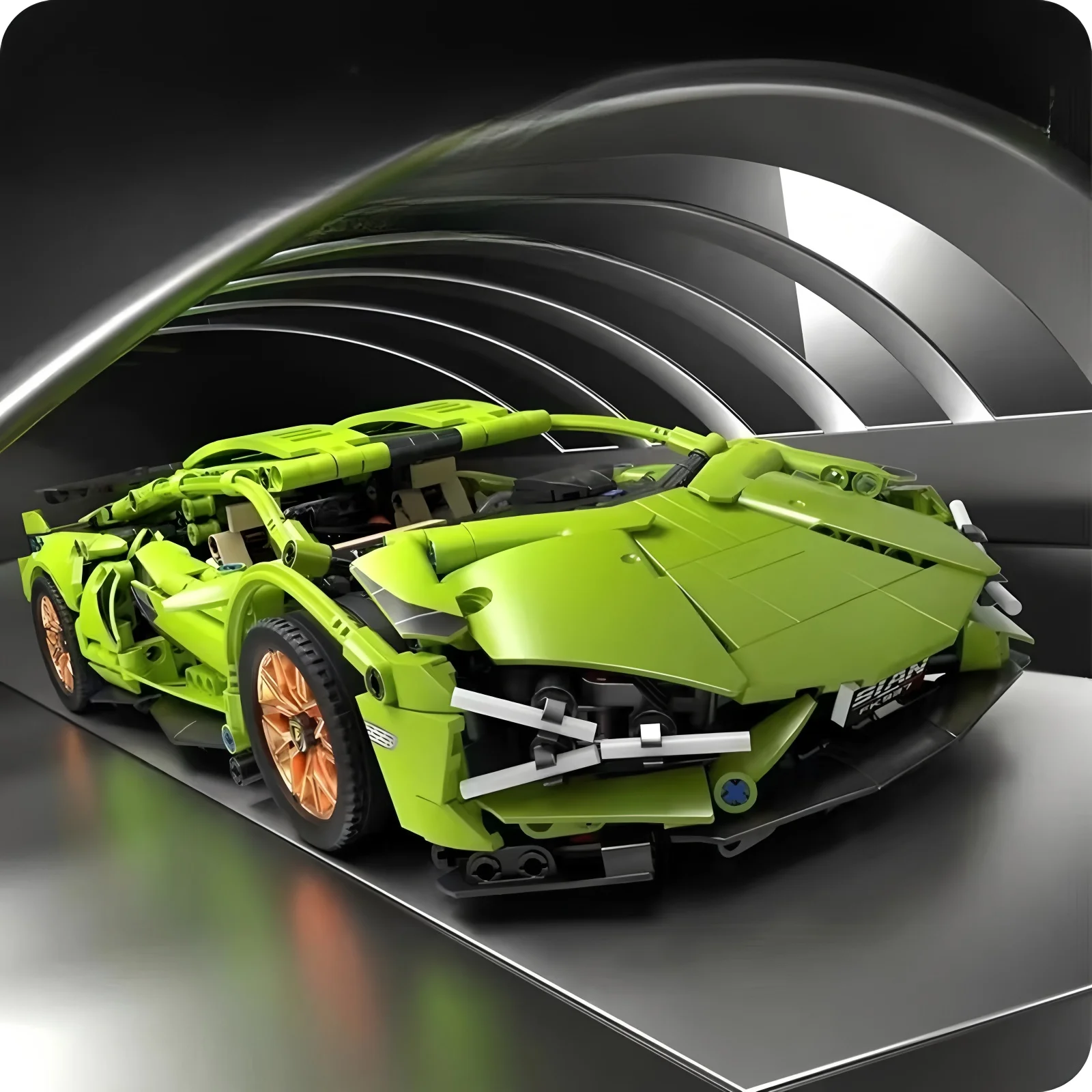 Technisches Rennwagenmodell RC Baustein Sportwagen 1:14 DIY Supercar – Bild 6