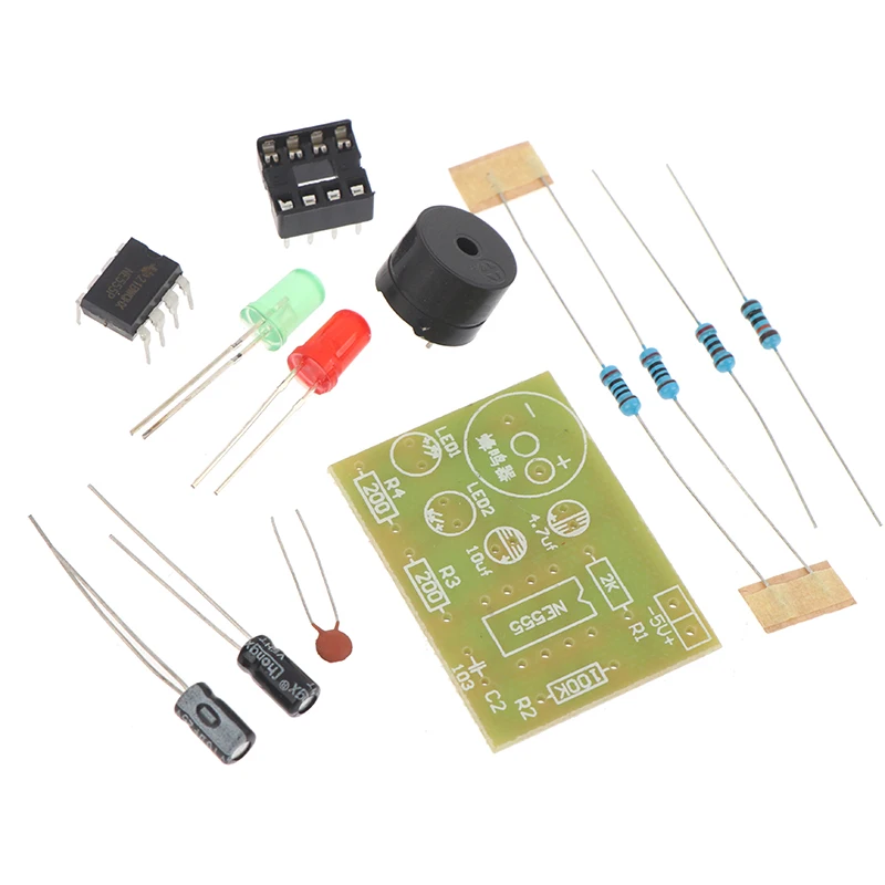 DIY Lötübungsset: NE555 mit LED-Blinker & Signalgenerator-Schaltung – Bild 3