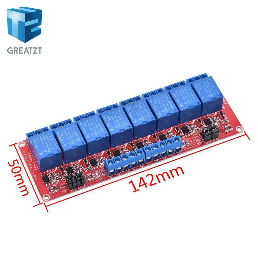 Relaismodul 1 2 4 6 8 Kanal 5V 12V Relaismodul Board Shield – Bild 6