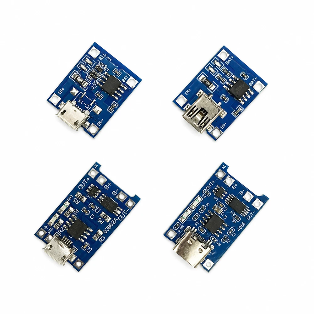 TP4056 5V 1A Lithium-Batterielademodul 18650 Lithium-Batterieladeplatine mit Schutzfunktion