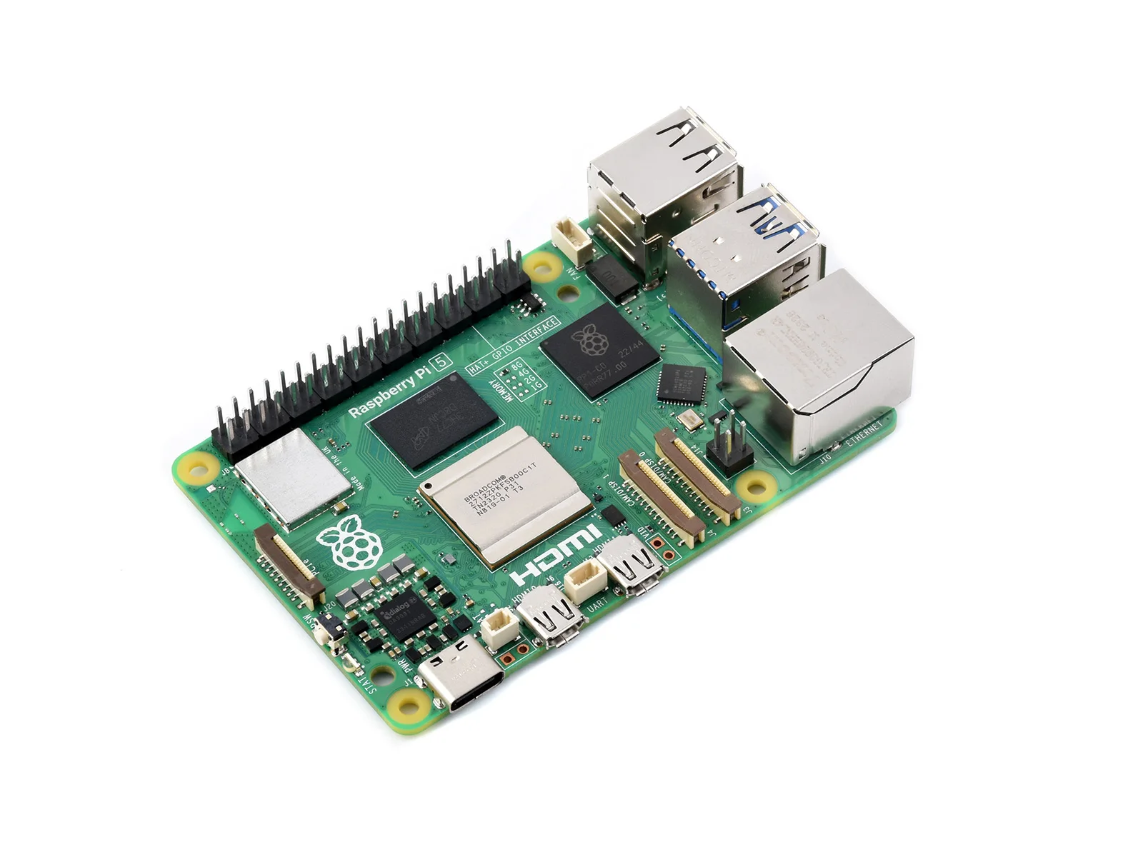 Raspberry Pi 5, 2,4 GHz Quad-Core 64-Bit-Arm-Cortex-A76-CPU – Bild 2
