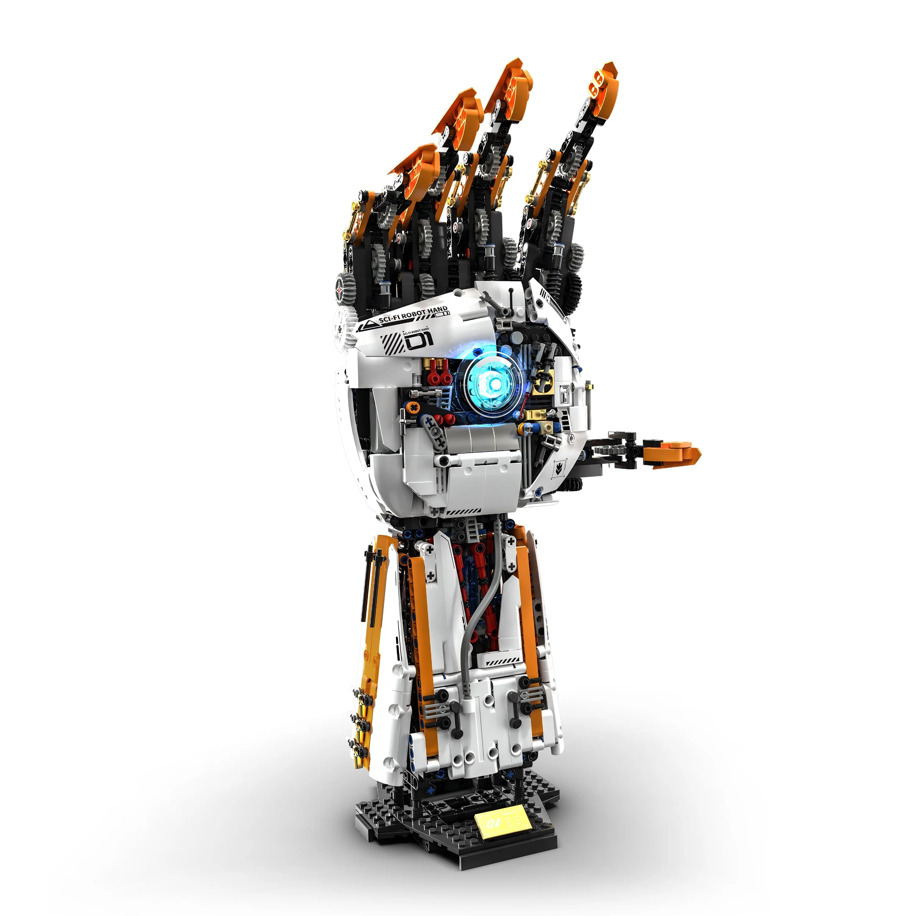 Programmierbare Roboterarm elektrische Bausteine Modellbausatz, Sammlerstück Ornament (1628 Stück)