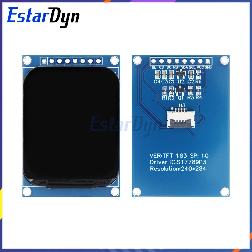 1,83 Zoll ST7789 TFT LCD-Display 240x284 Auflösung Farbbildschirm – Bild 2