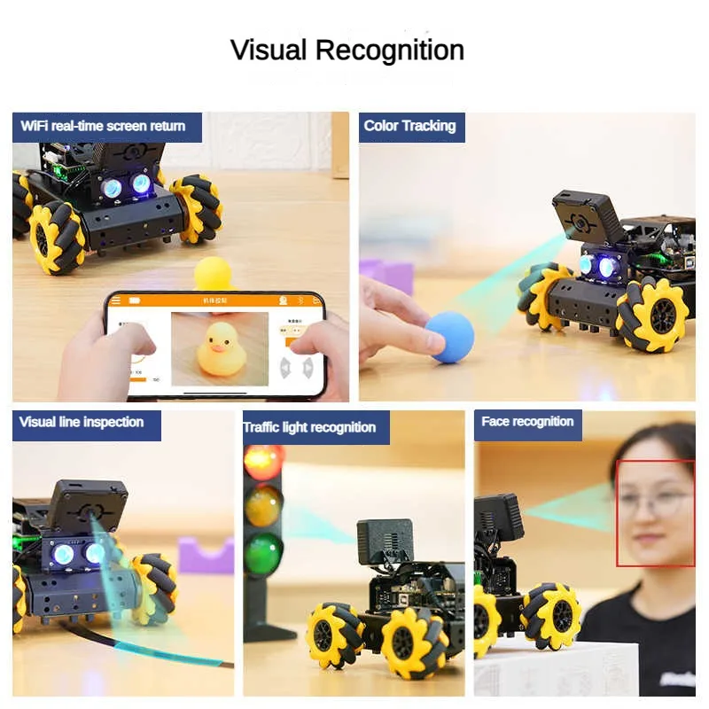 4WD Omnidirektionales Mecanum-Roboterauto mit Klaue AI Visuelle – Bild 3