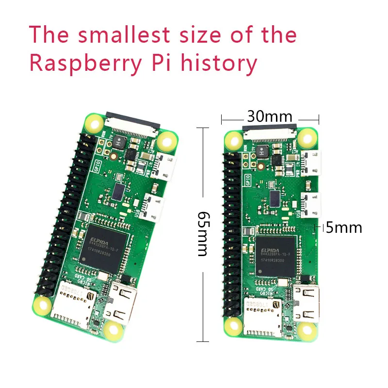 Raspberry Pi Zero W WH Board 1GHz Einzelkern-CPU 512MB RAM Bluetooth – Bild 4