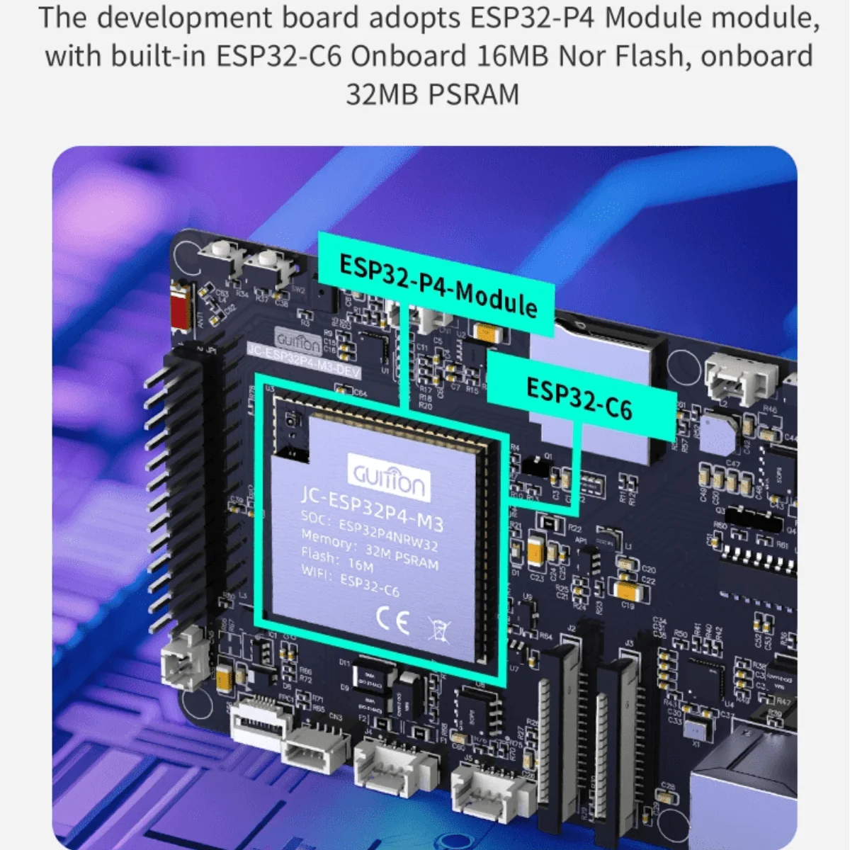 ESP32P4+ESP32-C6 Entwicklungsboard ESP32P4 Smart Board – Bild 3