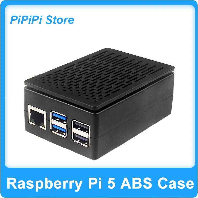 Raspberry PI 5 ABS-Gehäuse, großes Fassungsvermögen, kompatibel, vielseitig einsetzbar, mit abnehmbarer