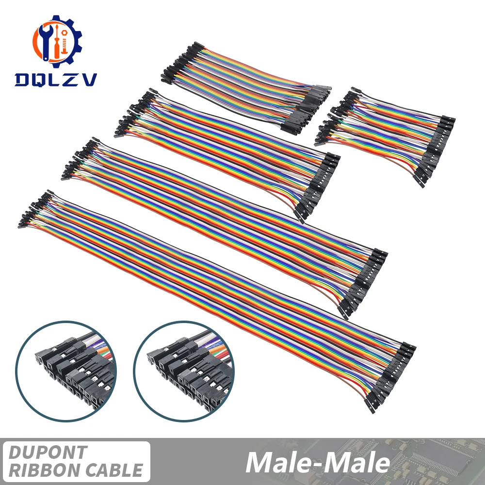 10/20/30/40CM 40Pin Jumper Wire DuPont Line DuPont Kabelanschluss Stecker auf Stecker + Buchse auf Buchse