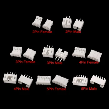 JST PH 2,0 2,0mm 2P 3P 4P 5Pin Stecker und Buchse Gehäuse Header Anschlüsse Terminal Gerade Nadel (100 Stück)