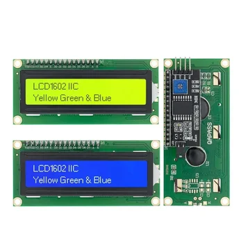 LCD1602+I2C Modul Blauer / Gelbgrüner Bildschirm 16x2 Zeichen LCD-Display PCF8574T PCF8574 IIC I2C