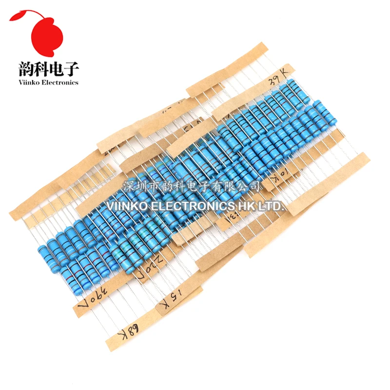 2 W Metallschichtwiderstandsset 1 % 0,33 R - 1 M Ohm 64 (640 Stück) – Bild 6
