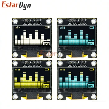 0,96 Zoll OLED-Displaymodul I2C IIC Seriell Weißer Bildschirm 128x64 SSD1306 Treiberplatine Kompatibel