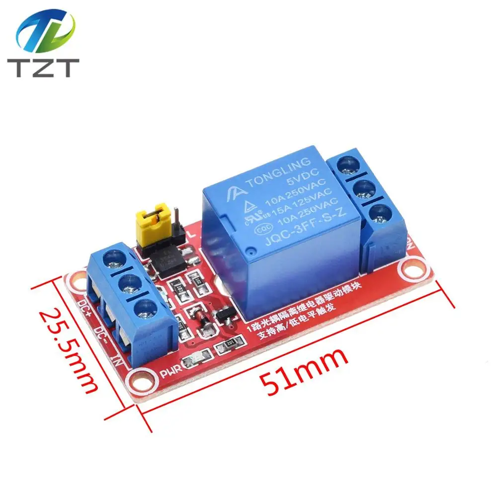 DIYTZT 1 Stück 1 2 4 8 Kanal 5V Relaismodul-Platine mit Optokoppler – Bild 2