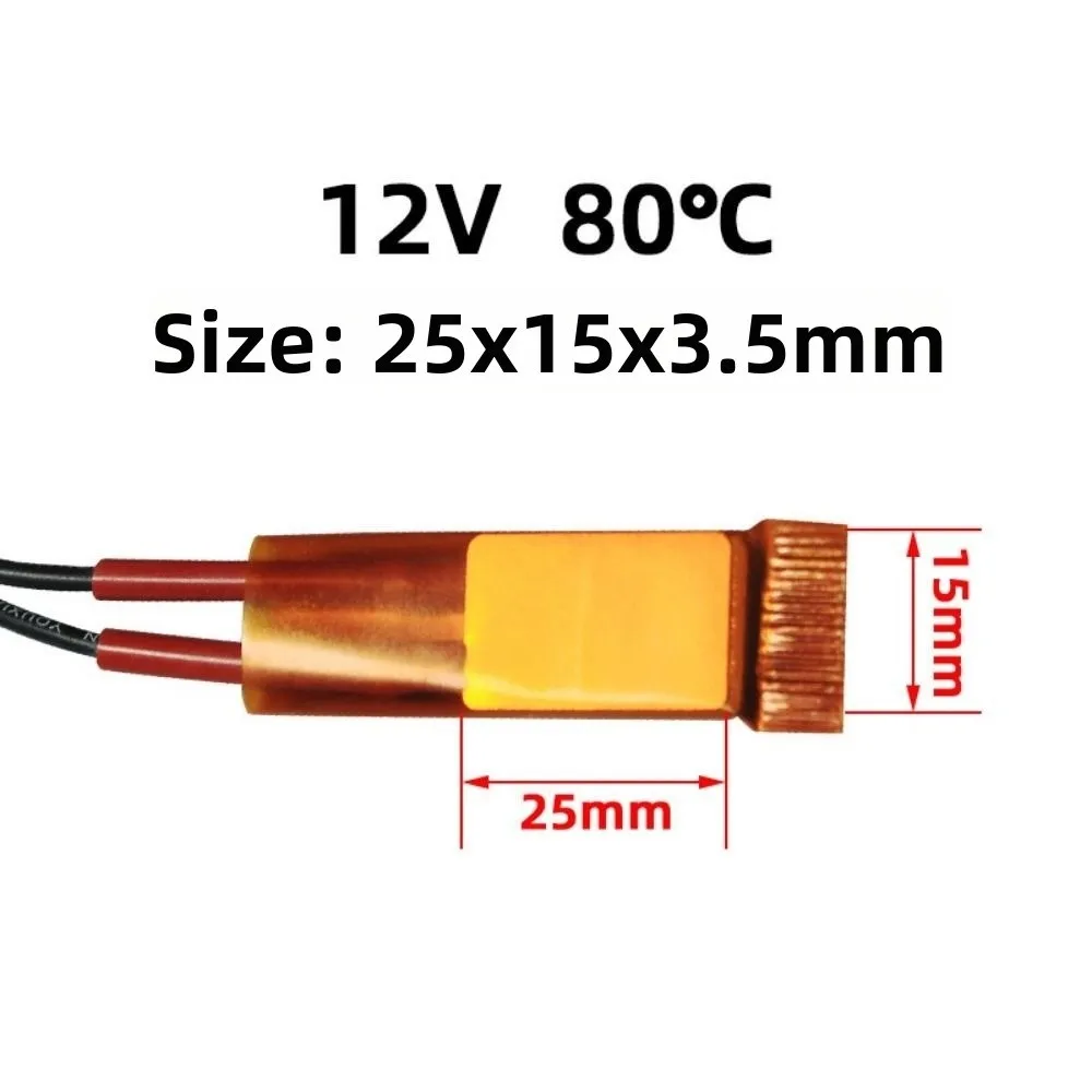 60-270 Grad Heizelement 12V 24V 110V 220V 25*15*3,5mm Lockenwickler – Bild 4