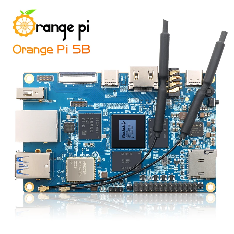 Orange Pi 5B 4 GB RAM 32 GB eMMC RK3588S 8 Core Gigabit Ethernet Wifi6 – Bild 2