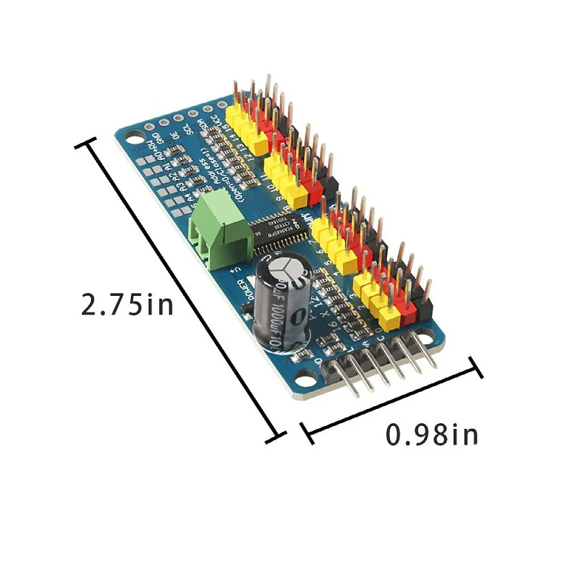 16-Kanal PWM Servo-Treiberplatine Roboter-Controller – Bild 3