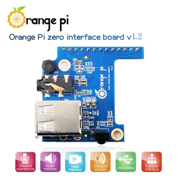 Orange Pi Zero Erweiterungsplatine USB 2.0 x2 Audio Video Mic IR-Empfänger OPi-Schnittstelle