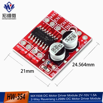 MX1508 DC Motor Treiber Modul 2V-10V 1,5 A 2-Wege umkehr PWM Geschwindigkeit Dual H Brücke Schrittmotor