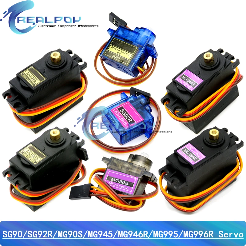 SG90 SG92R MG90S MG945 MG946R MG995 MG996R Servo Metall Getriebe für Modell Hubschrauber Boot Für Arduino UNO