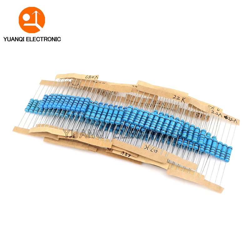 2 W Metallschichtwiderstandsset 1 % 0,33 R - 1 M Ohm 64 (640 Stück) – Bild 5